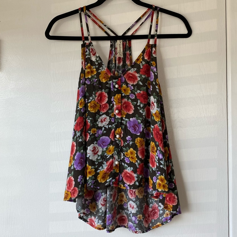 Audrey 3+1 Floral Top